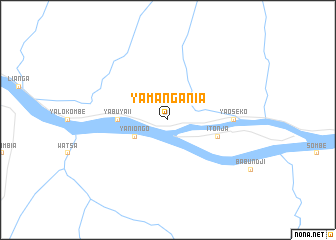 map of Yamangania