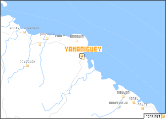 map of Yamanigüey