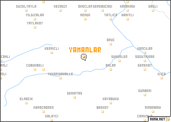 map of Yamanlar