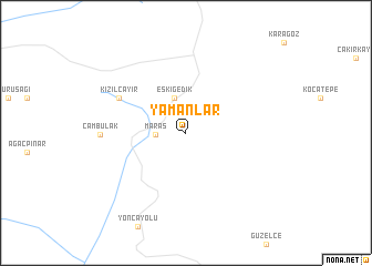 map of Yamanlar