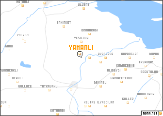 map of Yamanlı