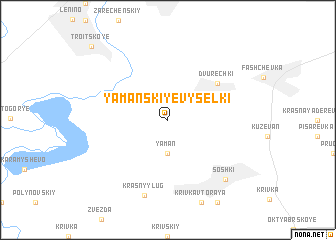 map of Yamanskiye Vyselki