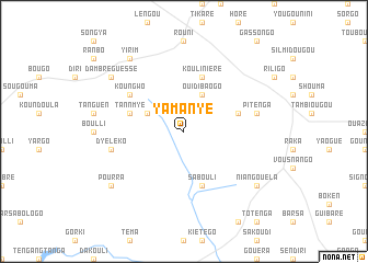 map of Yamanyé