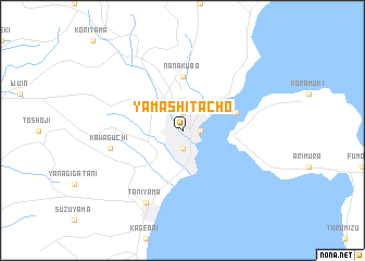 map of Yamashitachō