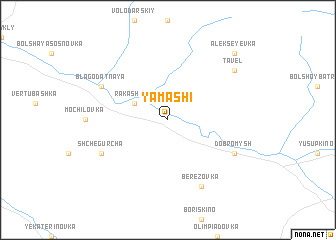 map of Yamashi