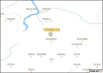 map of Yambeke