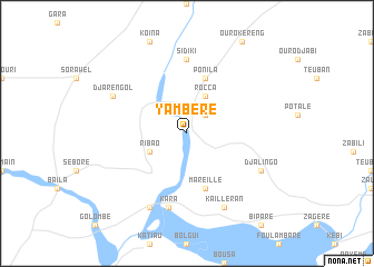 map of Yambéré