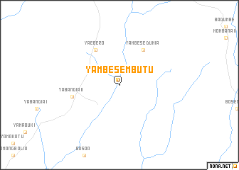 map of Yambese-Mbutu