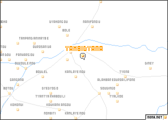 map of Yambidyana