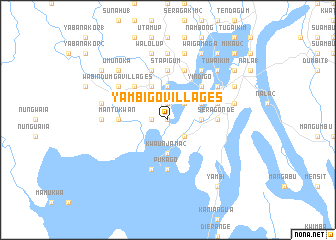 map of Yambigo Villages