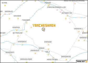 map of Yām Cheshmeh