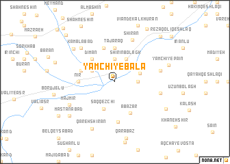 map of Yāmchī-ye Bālā