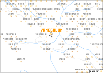 map of Yamegau\