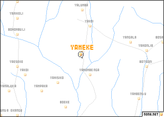 map of Yameke