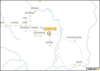 map of Yaméné