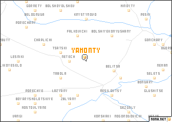 map of Yamonty