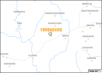 map of Yamouékro