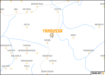 map of Yamoussa