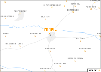 map of Yampilʼ