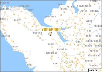 map of Yams Farm