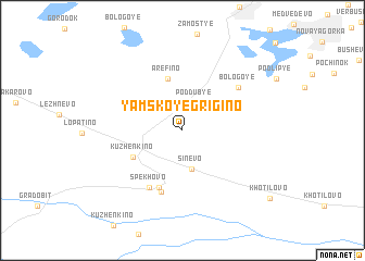 map of Yamskoye Grigino