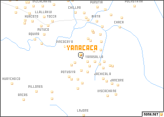 map of Yanacaca