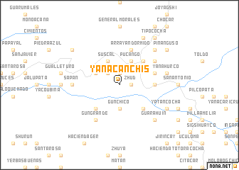 map of Yanacanchis