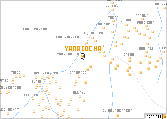 map of Yanacocha