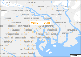 map of Yanagibashi