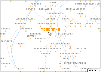 map of Yananchá