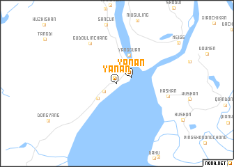 map of Yanan