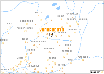 map of Yanapocoto