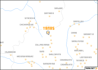 map of Yanas