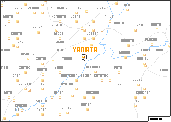 map of Yanata