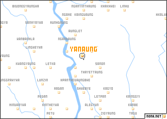 map of Yan-aung