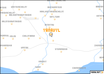 map of Yanavyl