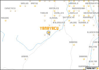 map of Yanayacu
