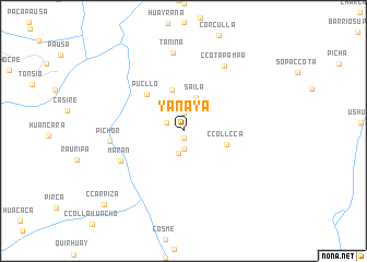 map of Yanaya