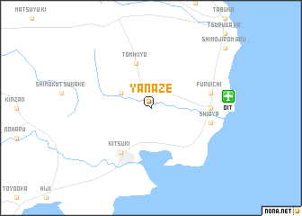 map of Yanaze