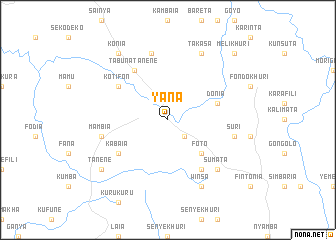 map of Yana