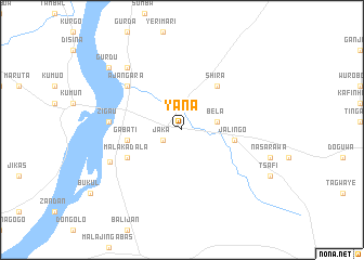 map of Yana