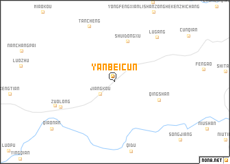 map of Yanbeicun