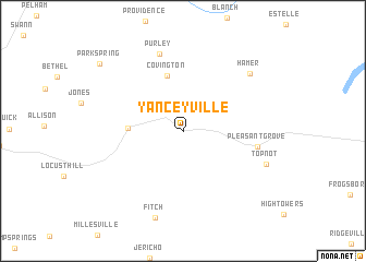 map of Yanceyville