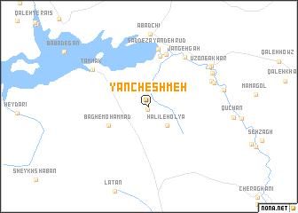 map of Yān Cheshmeh