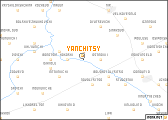 map of Yanchitsy