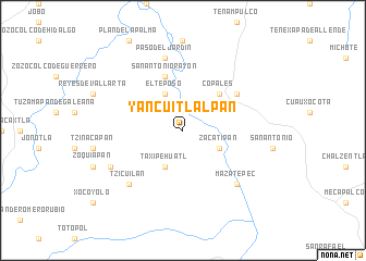 map of Yancuitlalpan