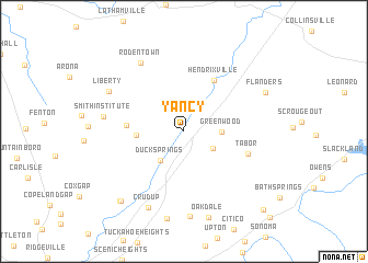 map of Yancy