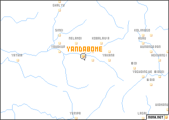 map of Yandabome