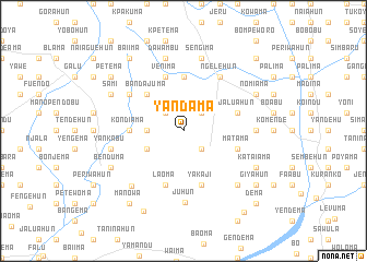 map of Yandama