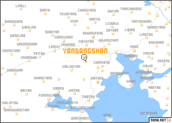map of Yandangshan